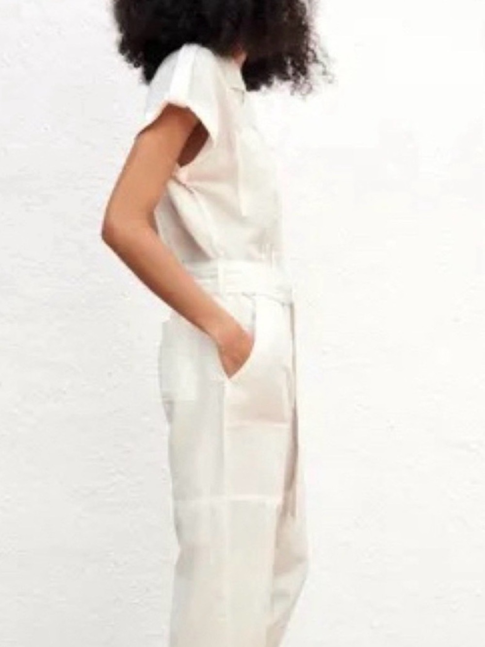Zara Women’s Utility Jumpsuit with Tie Waist - Picture 3 of 8